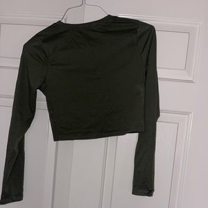 Army Green Crop top available!